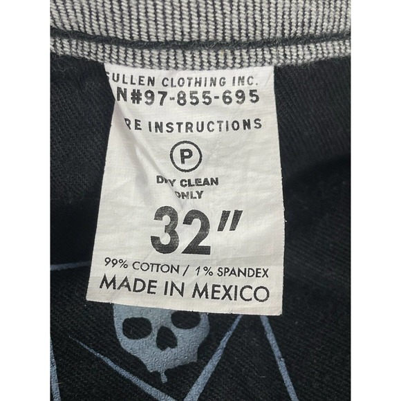 Sullen Art Collective Mens 32x33 Jeans Straight Leg Slim Fit Gray Low‎ Rise - Picture 10 of 15